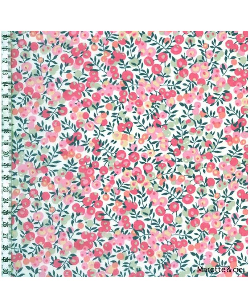 Coupon Liberty Wiltshire pois de senteur 65 x 45 cm dans Tissus Liberty par Marotte et Cie