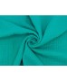 Coupon Double gaze coton vert émeraude, 45x65cm dans Double gaze par Marotte et Cie