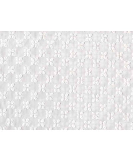 Coupon broderie anglaise motif feuilles, 45x60cm dans Catégories par Marotte et Cie