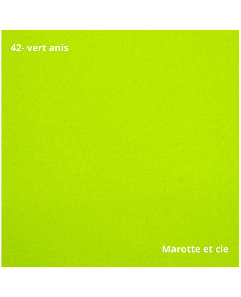 Feutrine pure laine verte, coupon 20x30cm, épaisseur 1mm dans Catégories par Marotte et Cie