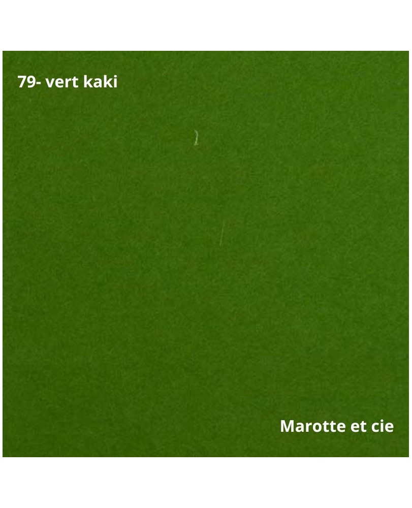 Feutrine pure laine verte, coupon 20x30cm, épaisseur 1mm dans Catégories par Marotte et Cie